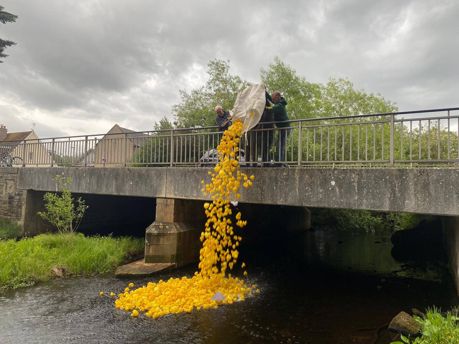 The annual Forres duck race community fundraising event